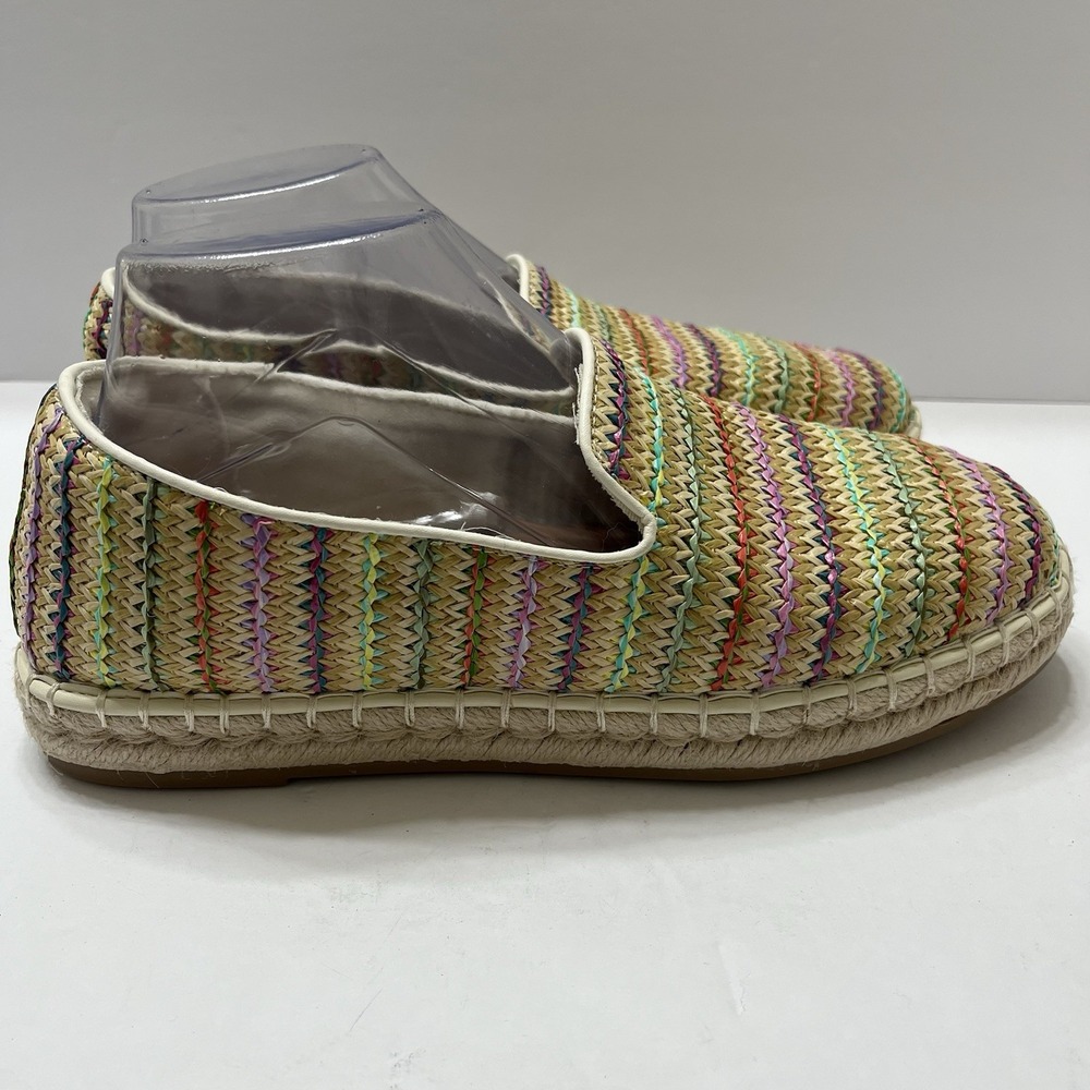 Universal Thread Skipper Espadrille Flat Multicolor Woven Stripe Pattern Jute 9